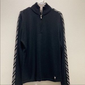 Smartwool Hayden Half Zip Sweater Black W-XL